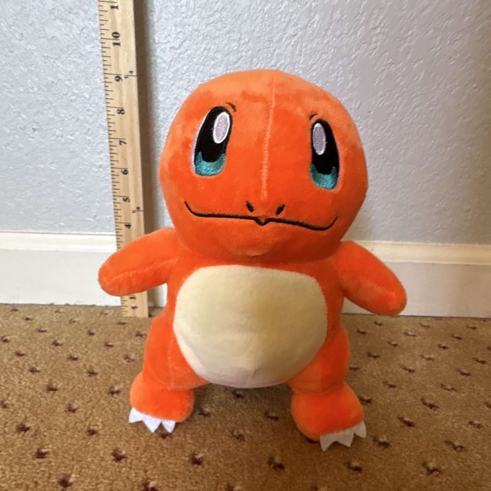 Pokémon Charmander Plush Stuffed Animal, Orange & Cream, 10 in